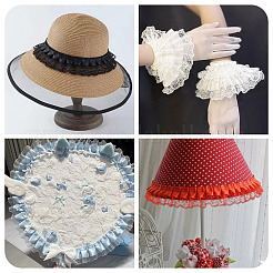 12.5 Yards Polyester Lace Ribbon&nbsp;OCOR-TA0003-85B