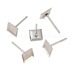 Tarnish Resistant 304 Stainless Steel Stud Earring Settings&nbsp;X-STAS-Q170-09