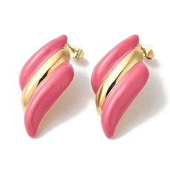 Golden Ion Plating(IP) 304 Stainless Steel Stud Earrings for Women&nbsp;EJEW-L287-044G