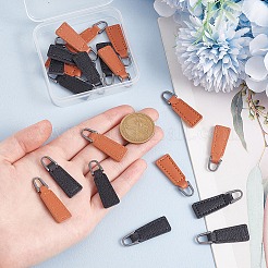 20Pcs 2 Colors PU Leather Zipper Puller&nbsp;FIND-GO0002-92