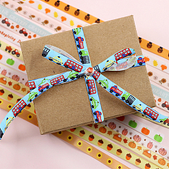 Embroidered Polyester Jacquard Ribbon&nbsp;SRIB-K008-B03