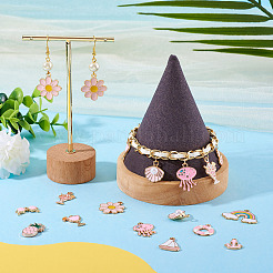 44Pcs 11 Styles Alloy Enamel Pendants&nbsp;ENAM-TA0002-95A