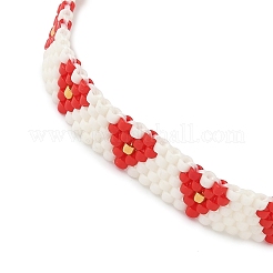 3Pcs 3 Colors Glass Seed Beaded Bracelets for Women&nbsp;BJEW-MZ00214