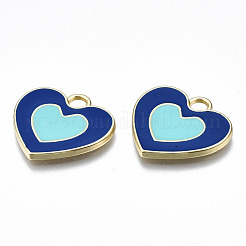 Rack Plating Alloy Enamel Pendants&nbsp;ENAM-T014-03C-RS