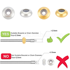 100Pcs 2 Colors Brass Spacer Beads&nbsp;FIND-UN0015-57