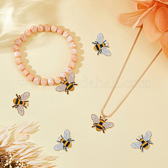 48Pcs 2 Colors Alloy Enamel Pendants&nbsp;ENAM-DC0001-47