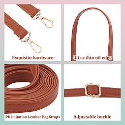 4Pcs 4 Colors Adjustable PU Imitation Leather Bag Straps&nbsp;DIY-WR0003-24