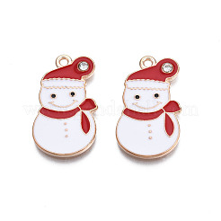 Christmas Alloy Enamel Pendants&nbsp;ENAM-Q442-47