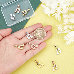 9Pcs 3 Colors 304 Stainless Steel Pendants&nbsp;STAS-DC0007-27