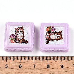 Opaque Resin Decoden Cabochons&nbsp;RESI-N039-130D