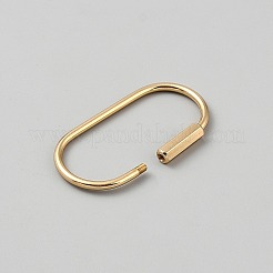 Brass Locking Carabiner&nbsp;KK-WH0001-34C