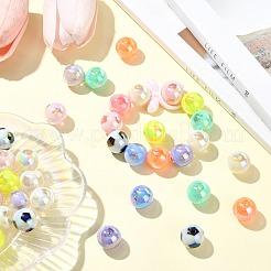 Two Tone Plating Acrylic Beads&nbsp;MACR-CJC0004-26