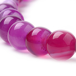 Natural Striped Agate/Banded Agate Beads Strands&nbsp;X-G-S259-04G-10mm