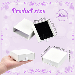Paper Jewelry Drawer Boxes&nbsp;CON-WH0085-203B