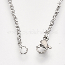 Non-Tarnish 201 Stainless Steel Pendant Necklaces&nbsp;NJEW-T009-JN102-1-40