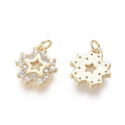 Brass Charms&nbsp;ZIRC-L087-034G