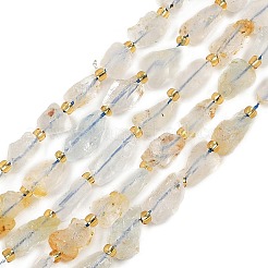 Raw Rough Natural White Topaz Beads Strands&nbsp;G-D101-A15