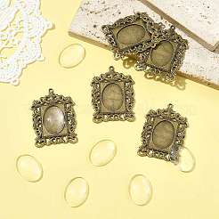 DIY Rectangle Pendant Making Kits&nbsp;DIY-FS0009-38