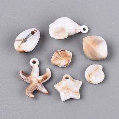Two Tone Ocean Series Opaque Plastic Imitation Gemstone Pendants&nbsp;KY-Q005-05