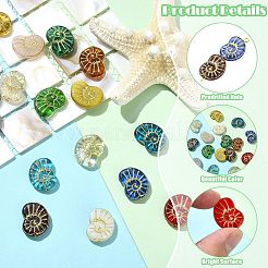 16Pcs 16 Colors Handmade Lampwork Beads&nbsp;LAMP-CJ0002-82