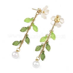 304 Stainless Steel with ABS Plastic Imitation Pearl Stud Earrings&nbsp;EJEW-JE07419