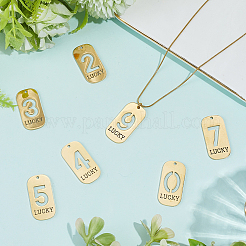 10Pcs 304 Stainless Steel Pendants&nbsp;STAS-SC0021-58G
