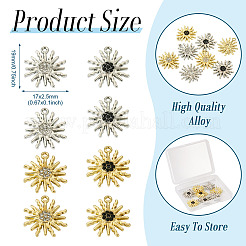 8Pcs 4 Color Alloy Pendant&nbsp;FIND-TA0003-31