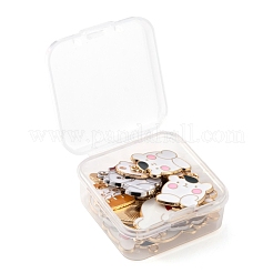24Pcs 6 Style Alloy Enamel Pendants&nbsp;ENAM-LS0001-88