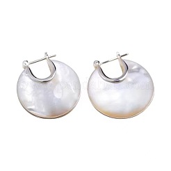Brass Shell Hoop Earrings&nbsp;FS-WG2D5AE-03