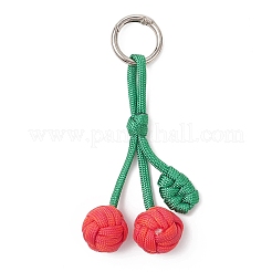 Cherry Polyester & Spandex Cord Ropes Pendant Decorations&nbsp;HJEW-JM04376
