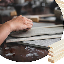 8Pcs 4 Styles Wood Rolling Mud Stick Guides&nbsp;WOOD-DC0001-20