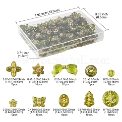 110Pcs 11 Styles Transparent Acrylic Beads&nbsp;OACR-FS0002-07