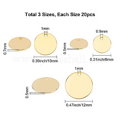 60Pcs 3 Style Brass Charms&nbsp;KK-CN0001-20