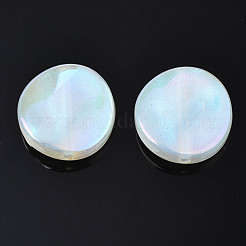 Rainbow Iridescent Plating Acrylic Beads&nbsp;PACR-S221-003