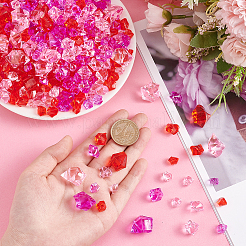 510Pcs 9 Style Transparent Acrylic Beads&nbsp;OACR-GA0001-06