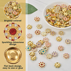 260Pcs 13 Style CCB Plastic with Rhinestones Cabochons&nbsp;FIND-CW0001-10