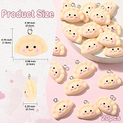 20Pcs Opaque Resin Pendants&nbsp;RESI-YW0004-50