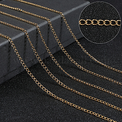2 Rolls Ion Plating(IP) 304 Stainless Steel Twisted Chains&nbsp;CHS-BBC0001-04