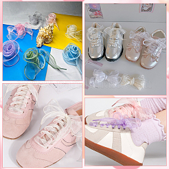 6 Pairs 6 Colors Polyester Shoelaces&nbsp;AJEW-SP0003-12