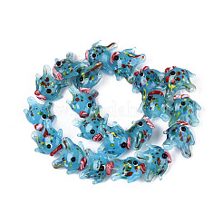 Handmade Lampwork Beads Strands&nbsp;LAMP-N036-22B