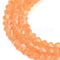 Baking Paint Transparent Glass Beads Strands&nbsp;DGLA-F029-J2mm-03