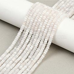 2 Strands Natural White Jade Beads Strands&nbsp;G-PA0001-24A