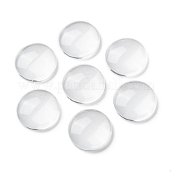 Transparent Glass Cabochons&nbsp;GGLA-R026-15mm