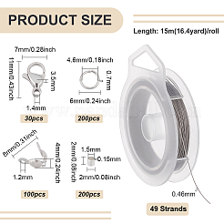 DIY Beading Jewelry Making Finding Kit&nbsp;DIY-BC0012-53A