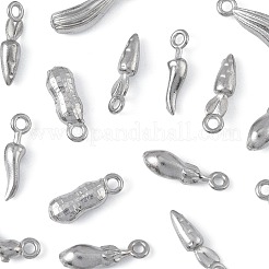 24Pcs 6 Styles Vegetables 304 Stainless Steel Charms&nbsp;STAS-FS0002-11