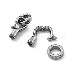 Brass Fold Over Clasps&nbsp;KK-G523-08B