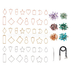 DIY UV/Epoxy Resin Pendant Necklace Making Kits&nbsp;DIY-TA0008-72