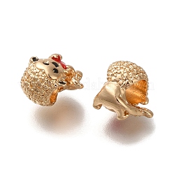 Rack Plating Alloy Enamel European Beads&nbsp;PALLOY-P307-13G