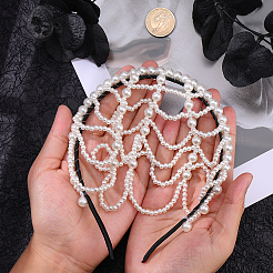 1Pc Imitation Pearl Hair Bands for Women&nbsp;AJEW-CY0001-98