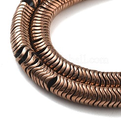 Electroplated Synthetic Non-magnetic Hematite Beads Strands&nbsp;G-B132-A01-01
